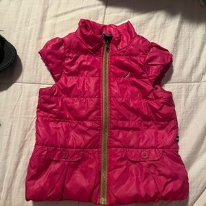 Nautica Kids Bright Pink Puffer Vest